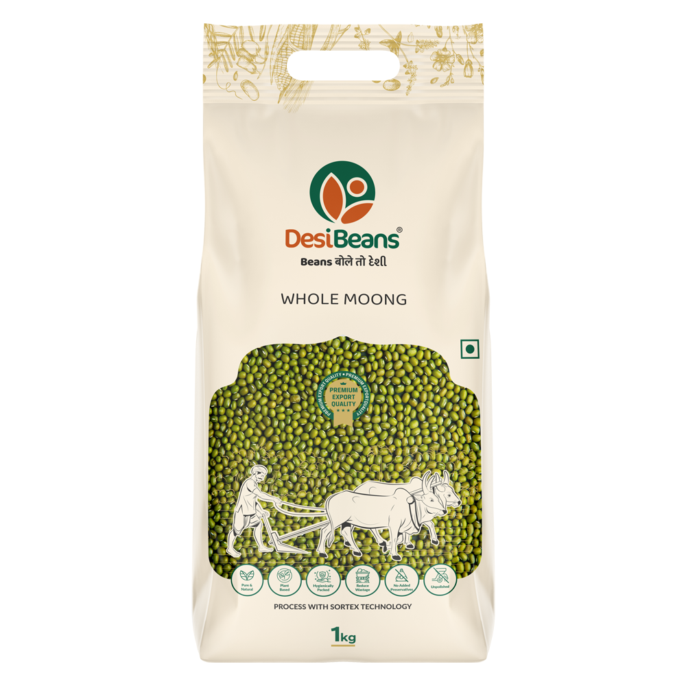 DesiBeans Premium Whole Green Moong