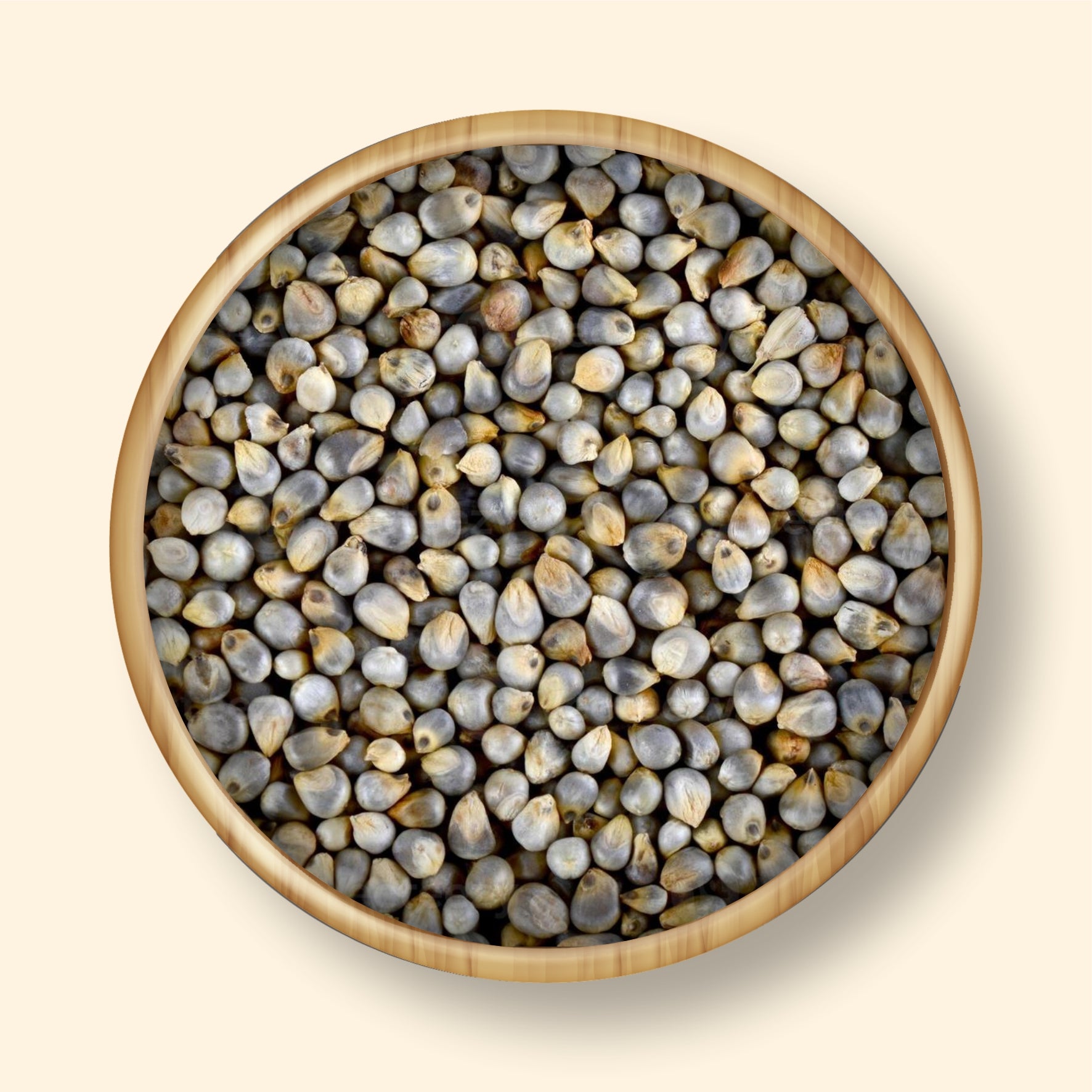 DesiBeans - Unpolished Bajari | Desi Bajri | Gluten Free Bajra | High Plant Protein & Fiber Rich Desi Bajra Grain | 100% Natural & Chemical-free | Bajara 1 Kg