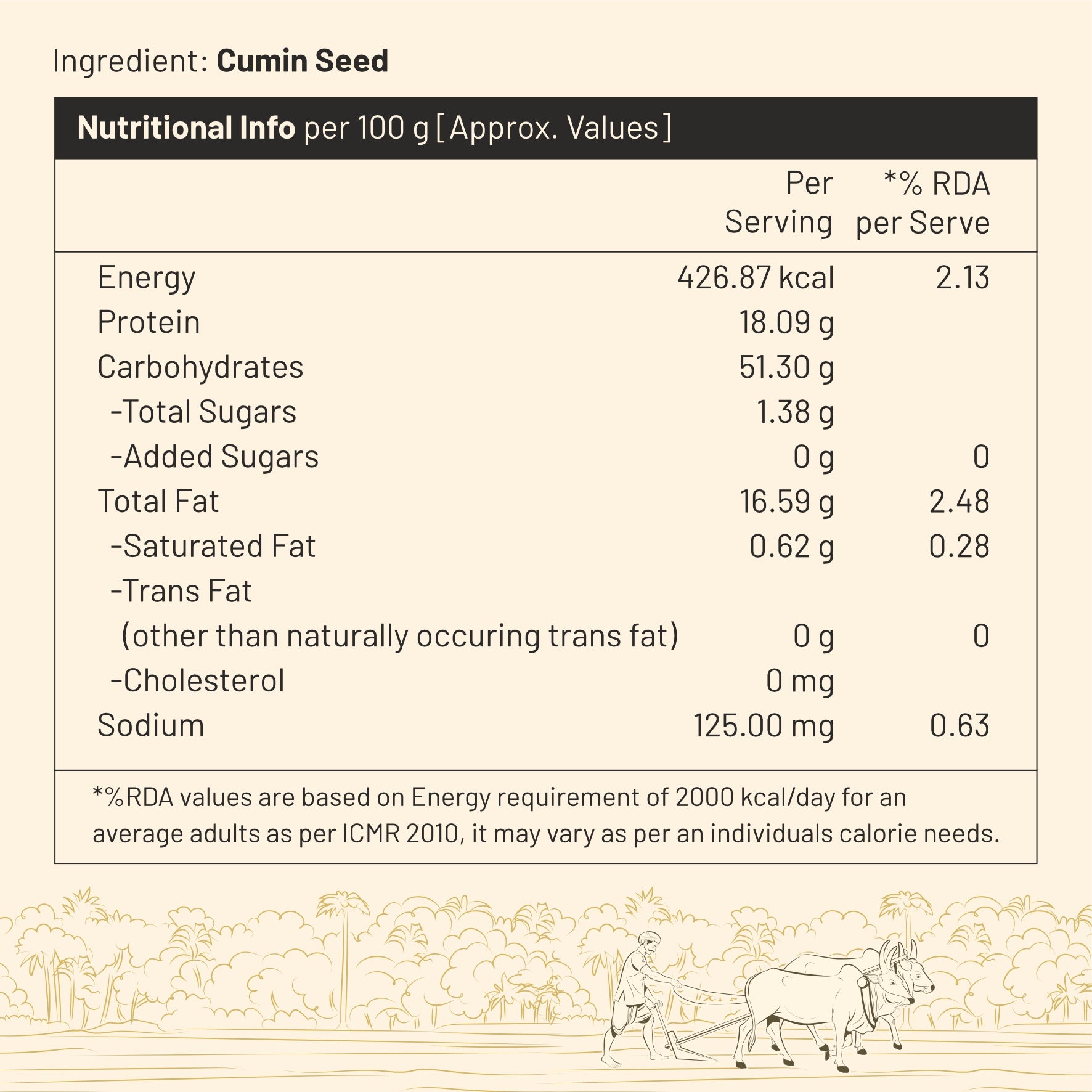 Desibeans Whole Cumin Seeds (Jeera) | Natural, Aromatic Jeera For Flavorful Cooking, Digestive Health And Spices | Gluten-free And Antioxidant-rich (500gm)