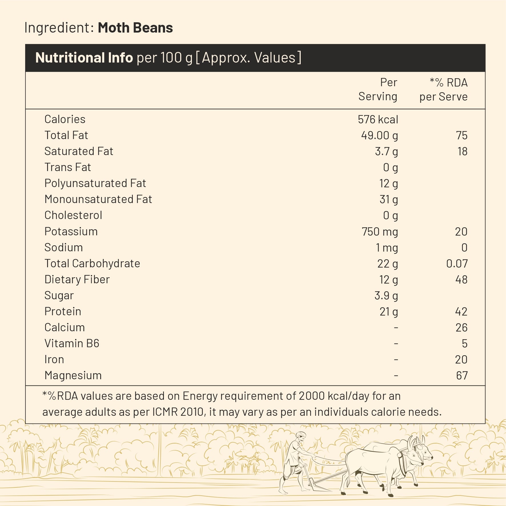 DesiBeans Moth Matki, 1 Kg - Matki Whole | Unpolished Moth Sabut Beans | Matki Turkish Gram | Rich In Protein & Fibre Gluten-free | Quality Whole Moth Beans, Nutritional Powerhouse & Immunity Booster, Perfect For Sprouting